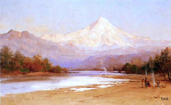  Thomas Hill Mount Hood - Canvas Art Print