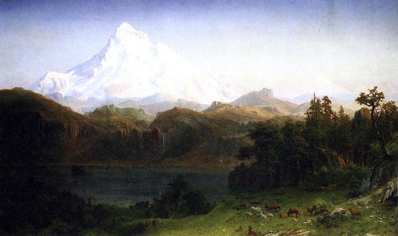  Albert Bierstadt Mount Hood, Oregon - Canvas Art Print