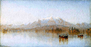  Sanford Robinson Gifford Mount Katahdin from Lake Millinocket - Canvas Art Print