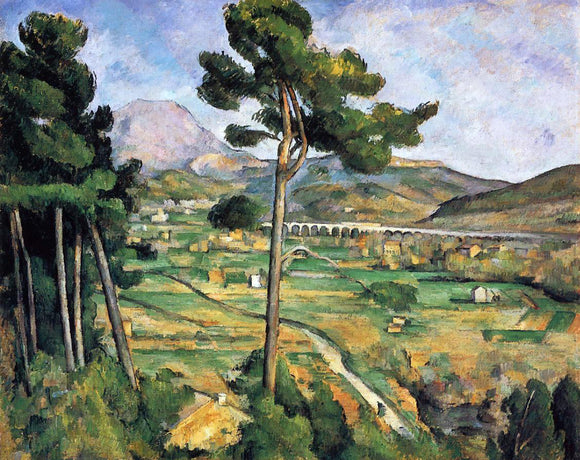  Paul Cezanne Mount Sainte-Victoire as seen from Bellevue - Canvas Art Print