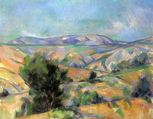  Paul Cezanne Mount Sainte-Victoire Seen from Gardanne - Canvas Art Print