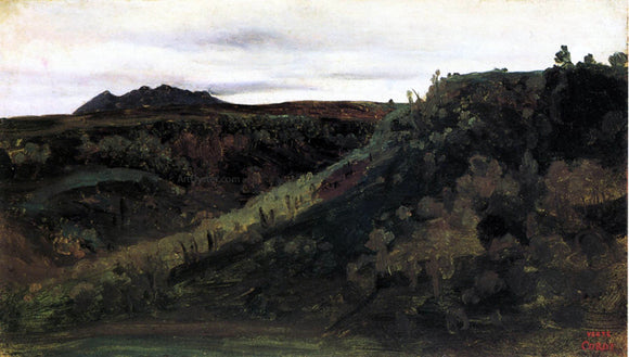  Jean-Baptiste-Camille Corot Mount Soracte - Canvas Art Print
