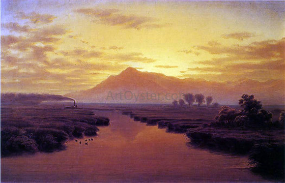  William Marple Mount Tamalpais from Napa Slough - Canvas Art Print