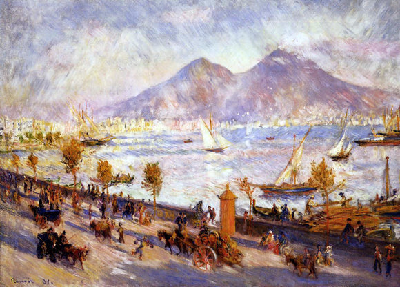  Pierre Auguste Renoir Mount Vesuvius in the Morning - Canvas Art Print