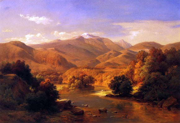  Paul Weber Mount Washington from the Saco - Canvas Art Print