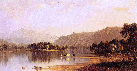  Sanford Robinson Gifford Mount Washington from The Saco River - Canvas Art Print