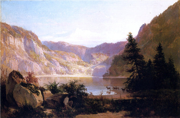  Thomas Hill Mountain Lake - Canvas Art Print