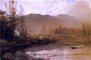 William Louis Sonntag Mountain Lake in Autumn - Canvas Art Print