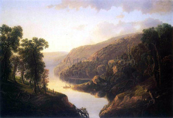  William Louis Sonntag Mountain Lake Inlet - Canvas Art Print