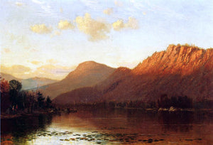  James Renwick Brevoort Mountain Lake Scene - Canvas Art Print