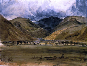  Paul Huet Mountain Landscape - Canvas Art Print
