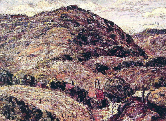  Ernest Lawson Mountain Landscape - Canvas Art Print
