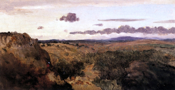  Jean-Baptiste-Camille Corot Mountain Landscape - Canvas Art Print