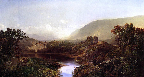  William Louis Sonntag Mountain Landscape, New York State - Canvas Art Print