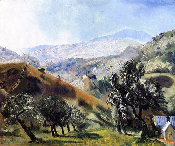  George Wesley Bellows Mountain Orchard - Canvas Art Print