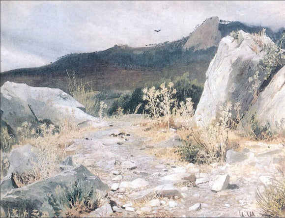  Ivan Ivanovich Shishkin Mountain Path, the Crimea (etude) - Canvas Art Print