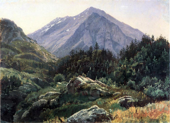  William Stanley Haseltine Mountain Scenery, Switzerland - Canvas Art Print