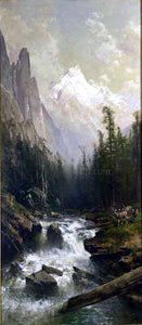  Thomas Hill Mountain Stream - Canvas Art Print