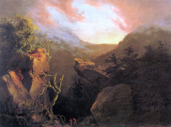  Thomas Cole Mountain Sunrise, Catskill - Canvas Art Print