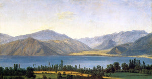 Jean-Joseph-Xavier Bidauld Mountains and a Lake - Canvas Art Print