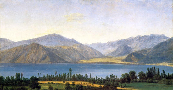  Jean-Joseph-Xavier Bidauld Mountains and a Lake - Canvas Art Print