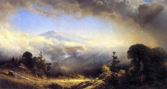  James Fairman Mounts Madison and Adams near Gorham, New Hampshire - Canvas Art Print