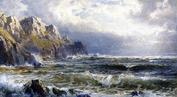  William Trost Richards Moye Point, Guernsey, Channel Islands - Canvas Art Print