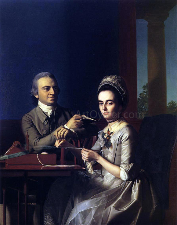  John Singleton Copley Mr. and Mrs Thomas Mifflin (Sarah Morris) - Canvas Art Print