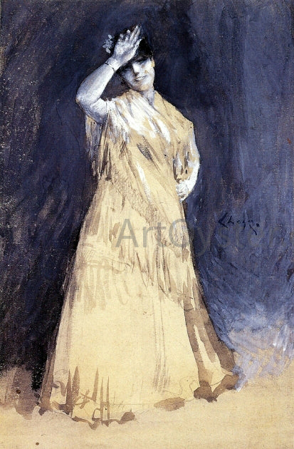  William Merritt Chase Mrs. Chase as the Senorita - Canvas Art Print
