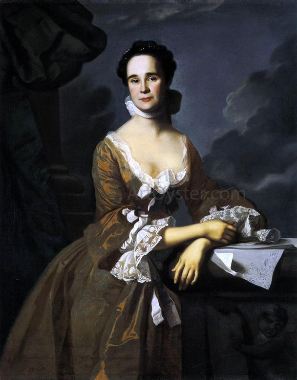  John Singleton Copley Mrs. Daniel Hubbard (Mary Greene) - Canvas Art Print
