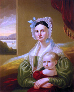  George Caleb Bingham Mrs. David Steele Lamme and Son, William Wirt - Canvas Art Print