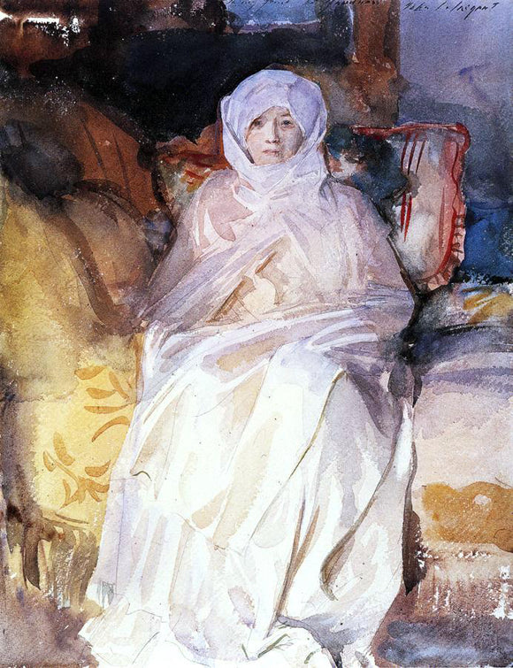  John Singer Sargent Mrs. Gardner in White - Canvas Art Print