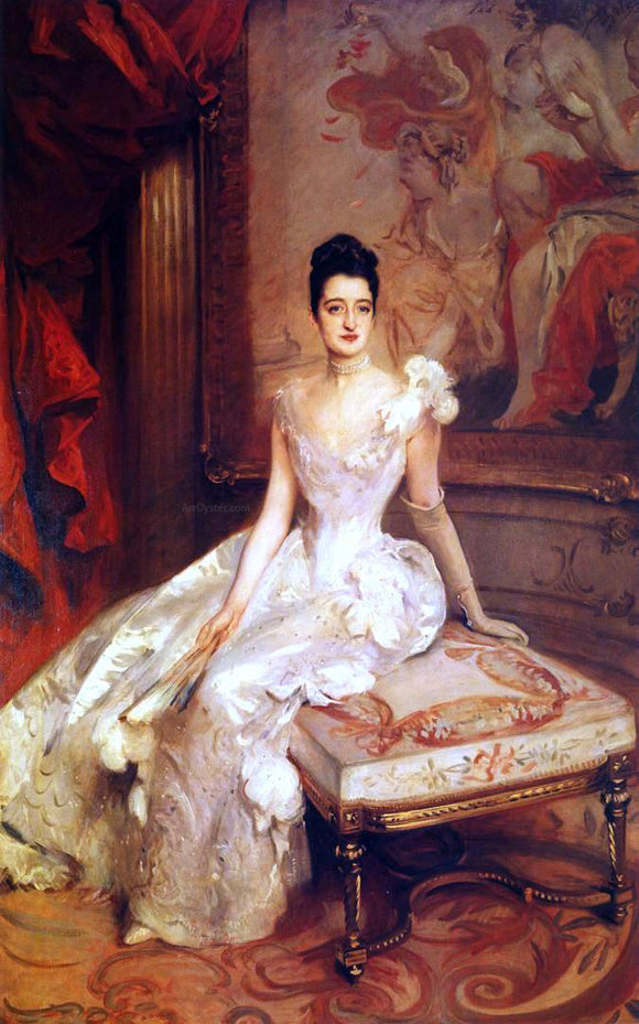 John Singer Sargent Mrs. Hamilton McKown Twombly (Florence Adele Vanderbilt) - Canvas Art Print