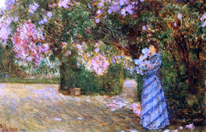  Frederick Childe Hassam Mrs. Hassam at Villiers-le-Bel - Canvas Art Print