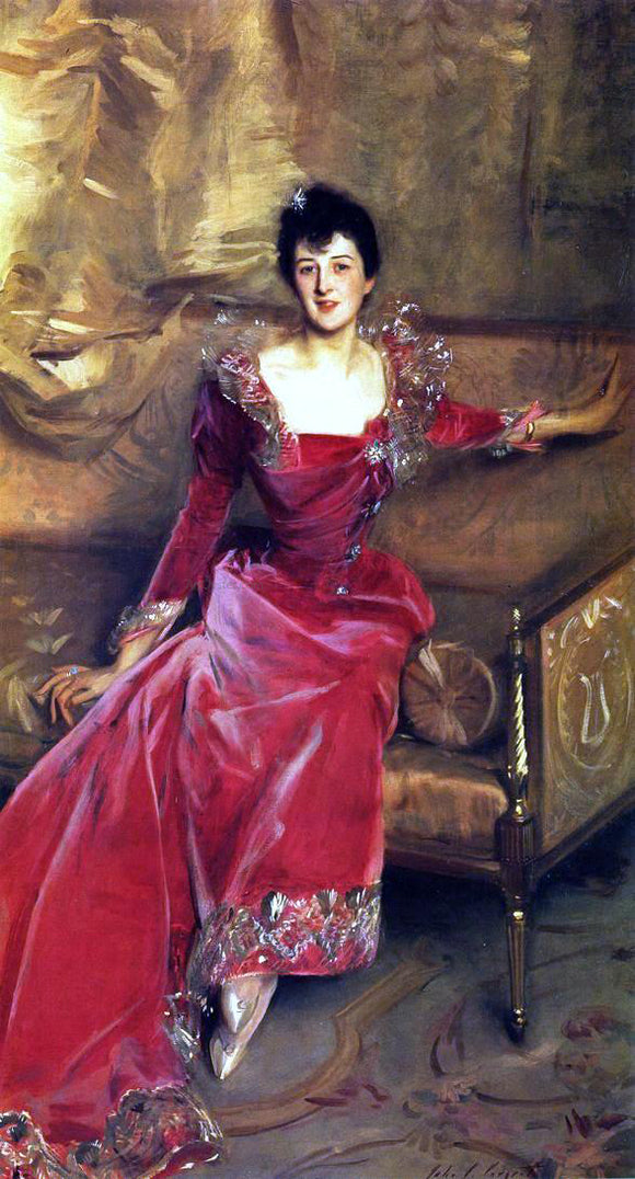  John Singer Sargent Mrs. Hugh Hammersley - Canvas Art Print