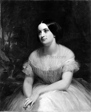  Charles Loring Elliott Mrs. James Clinton Griswold - Canvas Art Print