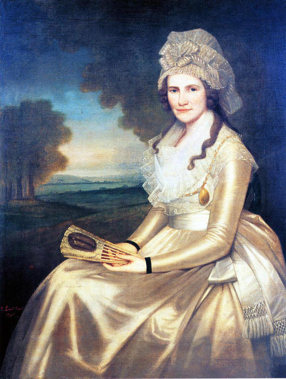  Ralph Earl Mrs. Jared Lane (Apphia Ruggles) - Canvas Art Print