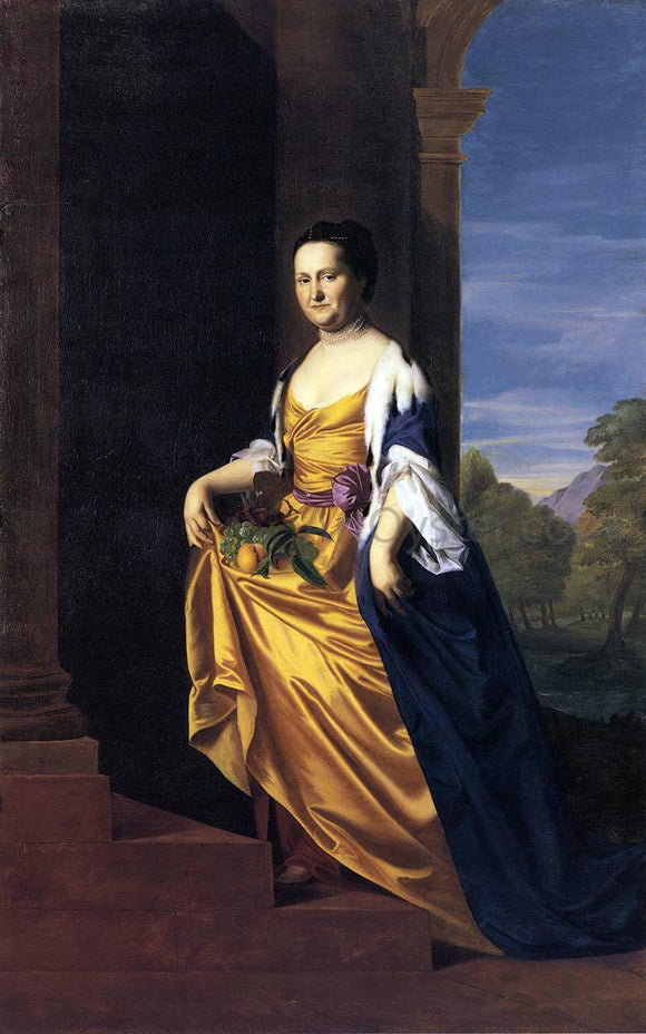  John Singleton Copley Mrs. Jeremiah Lee (Martha Swett) - Canvas Art Print
