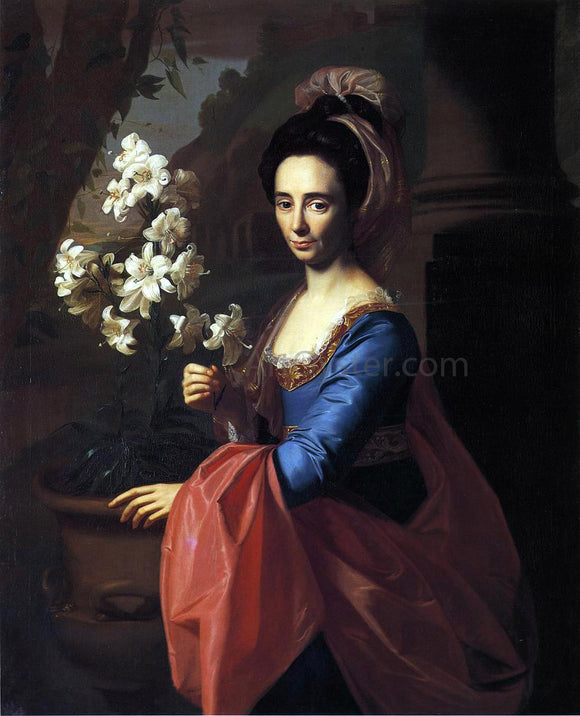  John Singleton Copley Mrs. Moses Gill (Rebecca Boylston) - Canvas Art Print