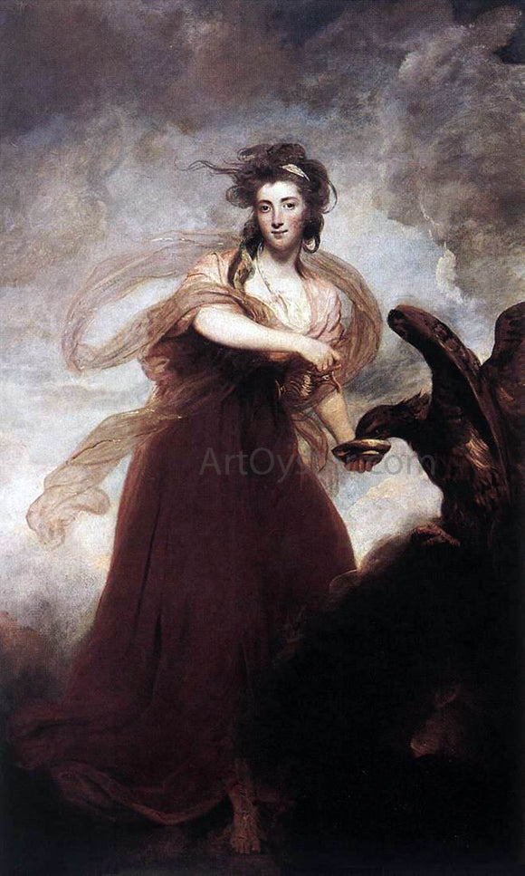  Sir Joshua Reynolds Mrs. Musters as Hebe - Canvas Art Print
