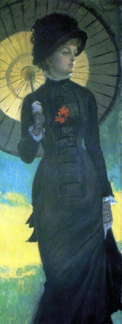  James Tissot Mrs. Newton with a Parasol - Canvas Art Print