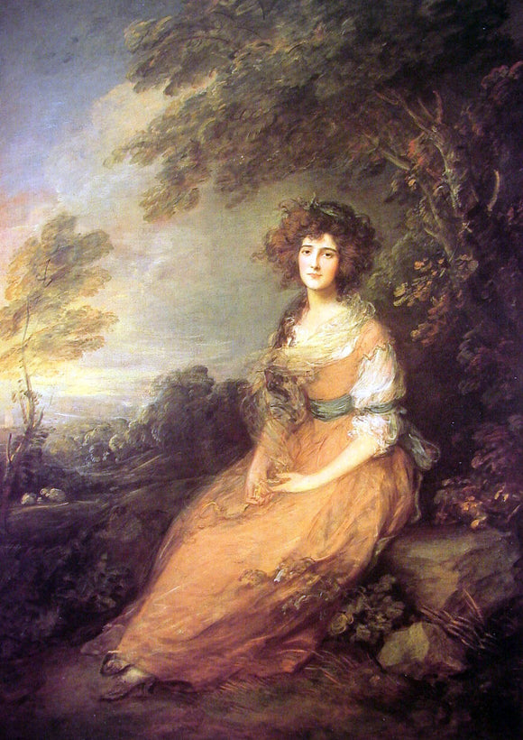  Thomas Gainsborough Mrs Sheridan - Canvas Art Print