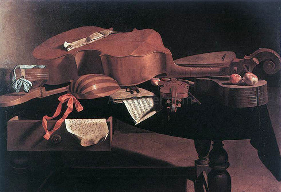  Evaristo Baschenis Musical Instruments - Canvas Art Print