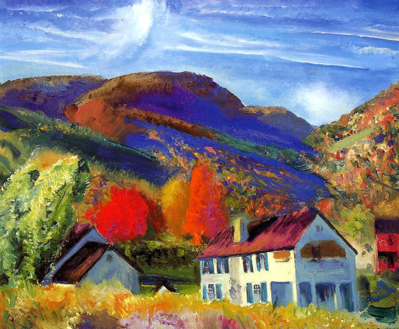  George Wesley Bellows My House, Woodstock - Canvas Art Print