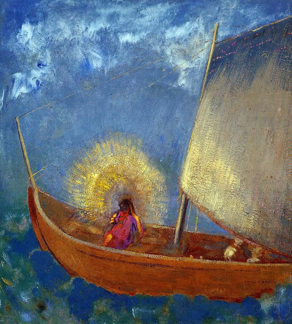  Odilon Redon Mysterious Boat - Canvas Art Print