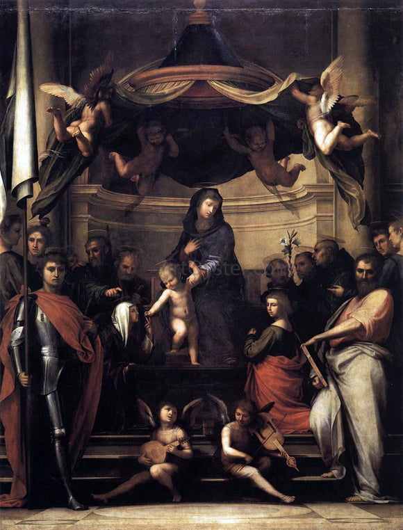  Fra Bartolomeo Mystic Marriage of St Catherine - Canvas Art Print
