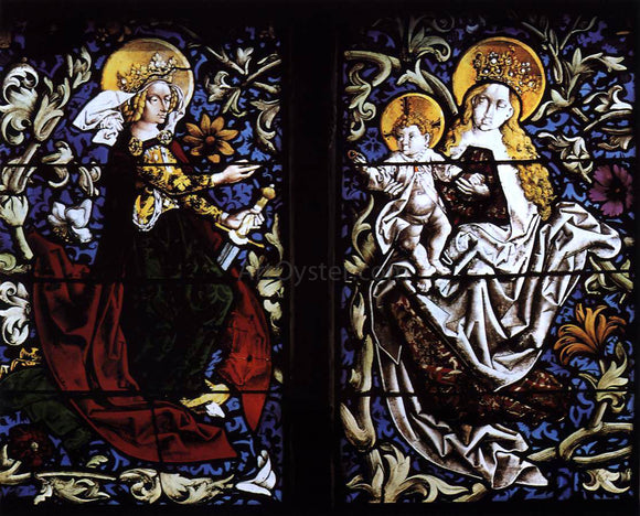  Peter Hemmel Von Andlau Mystic Marriage of St Catherine - Canvas Art Print