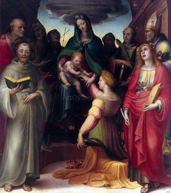  Domenico Beccafumi Mystical Marriage of St Catherine - Canvas Art Print