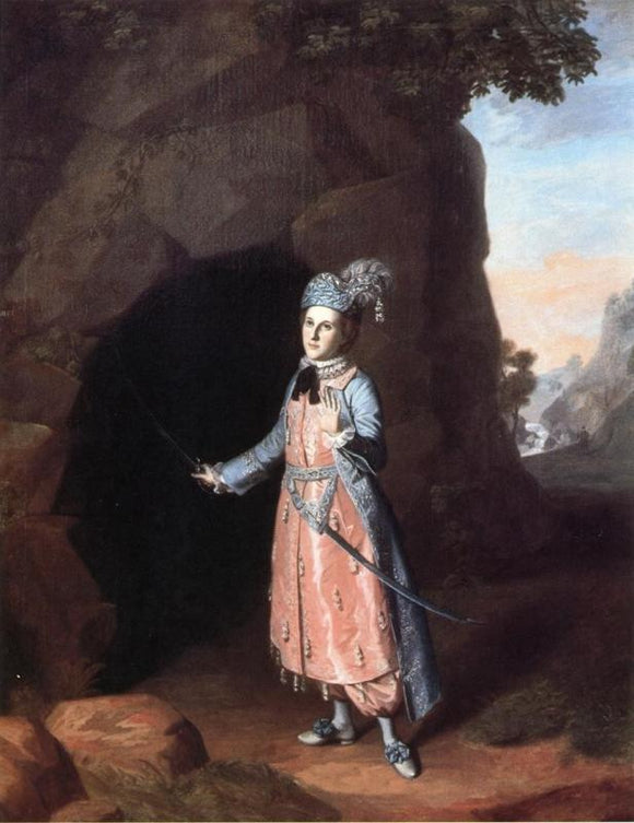  Charles Willson Peale Nancy Hallam as Fidele in Shakespeare's Cymbeline - Canvas Art Print