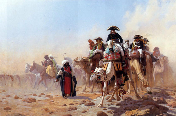  Jean-Leon Gerome Napoleon and His General Staff - Canvas Art Print